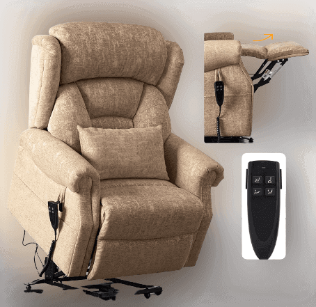 Irene House Dual OKIN motor lift recliner