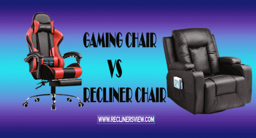 gaming chair vs recliner chair